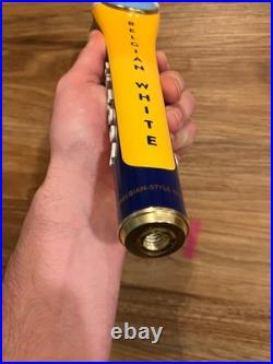 Blue Moon Beer Tap Handle Knob Top Keg Bar Brewing Draft Belgian White Plastic