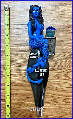 Blue Point Blueberry Ale Beer Tap Handle Knob Topper Keg Bar Top Devil