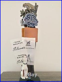 Braman Brewing Co Treeing Walker Hound Dog Bobcat Cougar Figural Beer Tap Handle