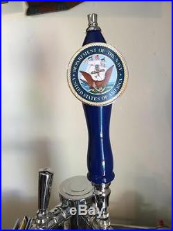 Brand New Never Used Pub Style US NAVY kegerator beer tap handle