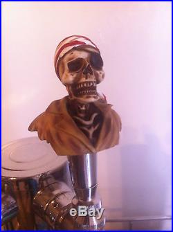 Buccaneer Pirate Skull beer tap handle for kegerators! Brand New