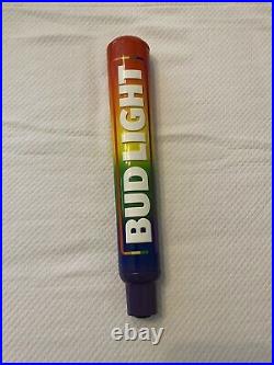 Bud Light Anheuser-Busch Beer Tap Draft Handle Pride Rainbow? New