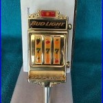 Bud Light Slot Machine Beer Tap Handle- New in Original Box