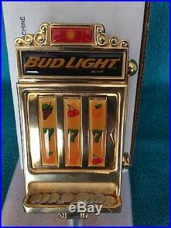 Bud Light Slot Machine Beer Tap Handle- New in Original Box