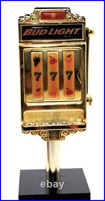 Bud Light Slot Machine Heavy Triple 7 Jackpot 8 Beer Tap Handle withTap Stand