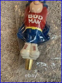 Bud Man Beer Tap Handle Brand New Factory Sealed 1992 Budweiser