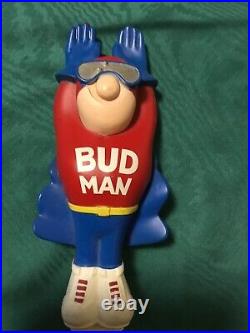 Bud Man Vintage Beer Tap Handle discontinued Budweiser Bud Man Vintage Beer Tap Handle discontinued Budweiser