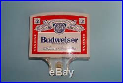 Budweiser Anheuser Busch LABEL Lucite Beer Tap Handle Keg Pub Tavern Bar