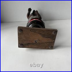 Budweiser Brown Bear Draft Beer Tap Handle With Stand, Rare