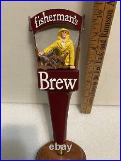 CAPE ANN BREWING FISHERMANS BREW draft beer tap handle. MASSACHUSETTS