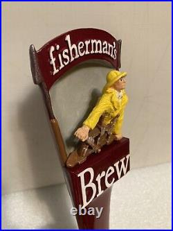 CAPE ANN BREWING FISHERMANS BREW draft beer tap handle. MASSACHUSETTS