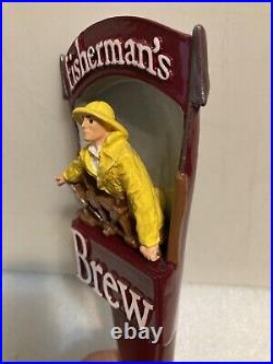 CAPE ANN BREWING FISHERMANS BREW draft beer tap handle. MASSACHUSETTS