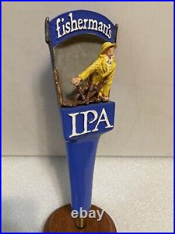 CAPE ANN BREWING FISHERMANS IPA draft beer tap handle. MASSACHUSETTS