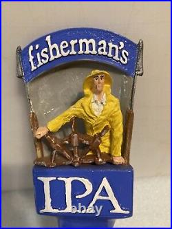 CAPE ANN BREWING FISHERMANS IPA draft beer tap handle. MASSACHUSETTS