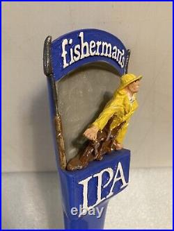 CAPE ANN BREWING FISHERMANS IPA draft beer tap handle. MASSACHUSETTS