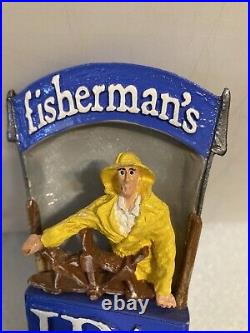 CAPE ANN BREWING FISHERMANS IPA draft beer tap handle. MASSACHUSETTS