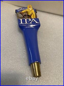 CAPE ANN BREWING FISHERMANS IPA draft beer tap handle. MASSACHUSETTS