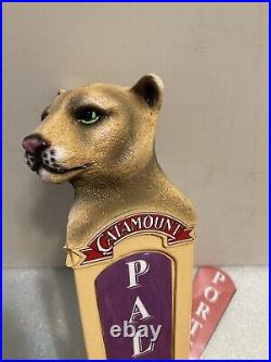 CATAMOUNT BREWING MOUNTION LION TROPHY draft beer tap handle. VERMONT