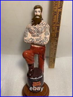 CHARLIE WELLS TRIPLE HOPPED IPA INKED BREWMASTER Draft beer tap handle. ENGLAND CHARLIE WELLS TRIPLE HOPPED IPA INKED BREWMASTER Draft beer tap handle. ENGLAND