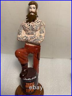 CHARLIE WELLS TRIPLE HOPPED IPA INKED BREWMASTER Draft beer tap handle. ENGLAND CHARLIE WELLS TRIPLE HOPPED IPA INKED BREWMASTER Draft beer tap handle. ENGLAND