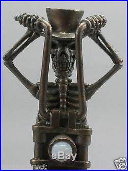CHOPPER WARRIOR SKULL BAR BEER TAP HANDLE DIRECT FROM RON LEE