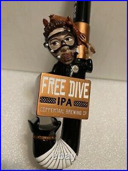 COPPERTAIL FREE DIVE IPA draft beer tap handle. CALIFORNIA