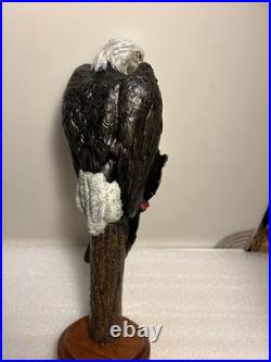 CURAHEE BREWING LUCKY SCARS IPA BALD EAGLE beer tap handle NORTH CAROLINA