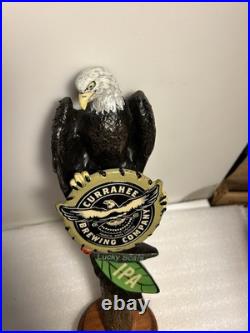 CURAHEE BREWING LUCKY SCARS IPA BALD EAGLE beer tap handle NORTH CAROLINA