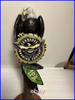 CURAHEE BREWING LUCKY SCARS IPA BALD EAGLE beer tap handle NORTH CAROLINA