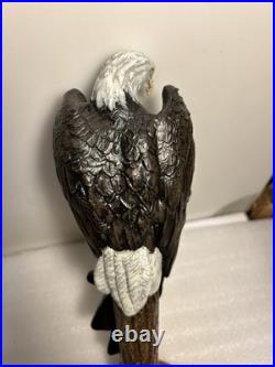 CURAHEE BREWING LUCKY SCARS IPA BALD EAGLE beer tap handle NORTH CAROLINA