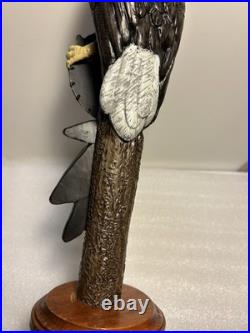 CURAHEE BREWING LUCKY SCARS IPA BALD EAGLE beer tap handle NORTH CAROLINA