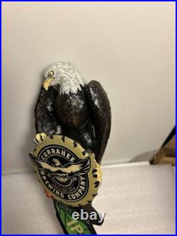 CURAHEE BREWING LUCKY SCARS IPA BALD EAGLE beer tap handle NORTH CAROLINA