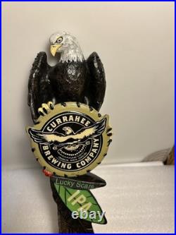CURAHEE BREWING LUCKY SCARS IPA BALD EAGLE beer tap handle NORTH CAROLINA