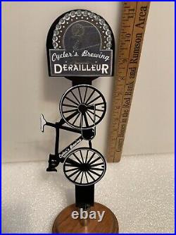 CYCLER'S BREWING DERAILLEUR IPA BICYCLE Draft beer tap handle. TEXAS. RARE
