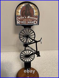CYCLER'S BREWING DERAILLEUR IPA BICYCLE Draft beer tap handle. TEXAS. RARE