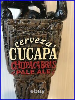 Cerveza Cucapa Chupacabras Mexican Legend Monster Pale Ale Beer Tap Handle