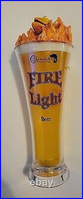 Chameleon Brewing Fire Light Beer Tap Handle 9 RARE & Unique Wisconsin