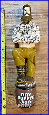 Charlie Wells Beer Tap Handle Knob Keg Draft Bar Topper Brewing Dry Hopped Lager