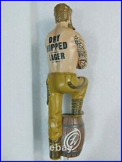Charlie Wells Dry Hopped Lager Tattoo Man 11 Draft Beer Tap Handle Mancave Bar
