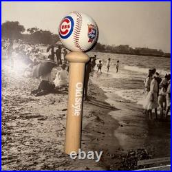 Chicago Cubs MLB Beer Tap Handle Baseball World Series Bat Handle Cubby Bear NEW