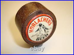 Circa 1940s Horlacher's Beer Tap Handle, Wood Housing, Pennsylvania FREE SHIP