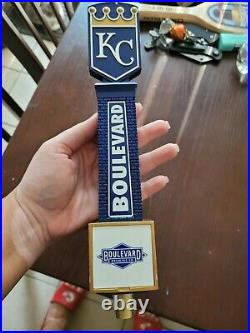 Classic KC Royals beer tap handle