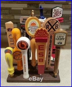 Collection of 11 New York Local Beer Tap Handles Manhattan Brooklyn Bronx Queens