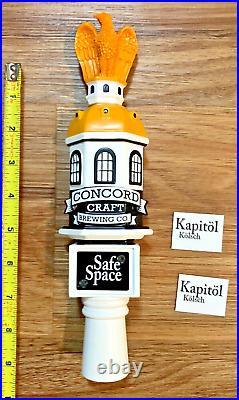 Concord Craft Beer Tap Handle Knob Bar Draft Top Safe Space Kapitol Kolsch