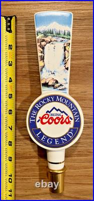 Coors Beer Tap Handle Knob Top Draft Kegerator Bar Brewing Ceramic Vintage