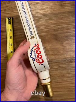 Coors Beer Tap Handle Knob Top Draft Kegerator Bar Brewing Ceramic Vintage