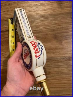 Coors Beer Tap Handle Knob Top Draft Kegerator Bar Brewing Ceramic Vintage