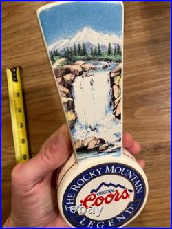 Coors Beer Tap Handle Knob Top Draft Kegerator Bar Brewing Ceramic Vintage