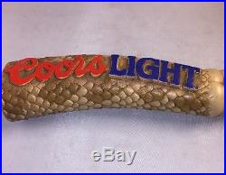 Coors Light Rattlesnake Tail Beer Tap Handle Vintage Clean Unique