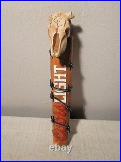 Coors Light Skull & Barb Wire Beer Tap Handle Man Cave Rat Rod, Super Rare Coors Light Skull & Barb Wire Beer Tap Handle Man Cave Rat Rod, Super Rare